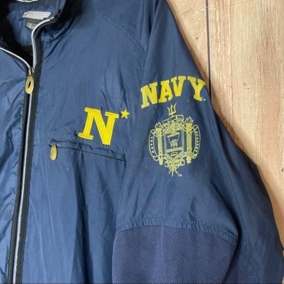 Vintage Nike Windbreaker Mens XL Navy Quarter Zip - Picture 2 of 7